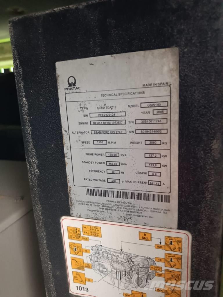 Pramac GSW 160 Dyzeliniai generatoriai