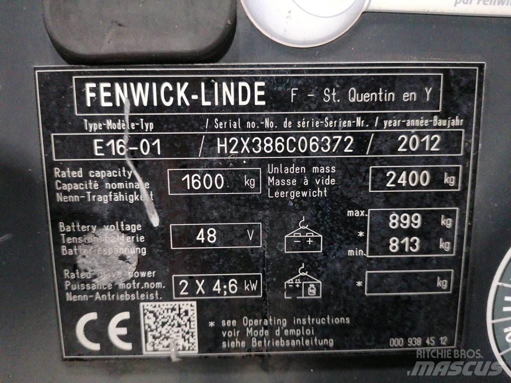 Linde E16 Elektriniai šakiniai krautuvai
