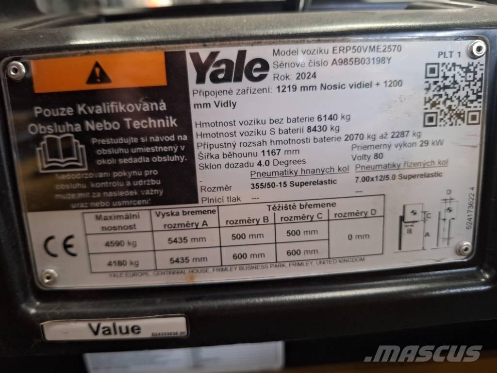 Yale ERP 50 VM Elektriniai šakiniai krautuvai