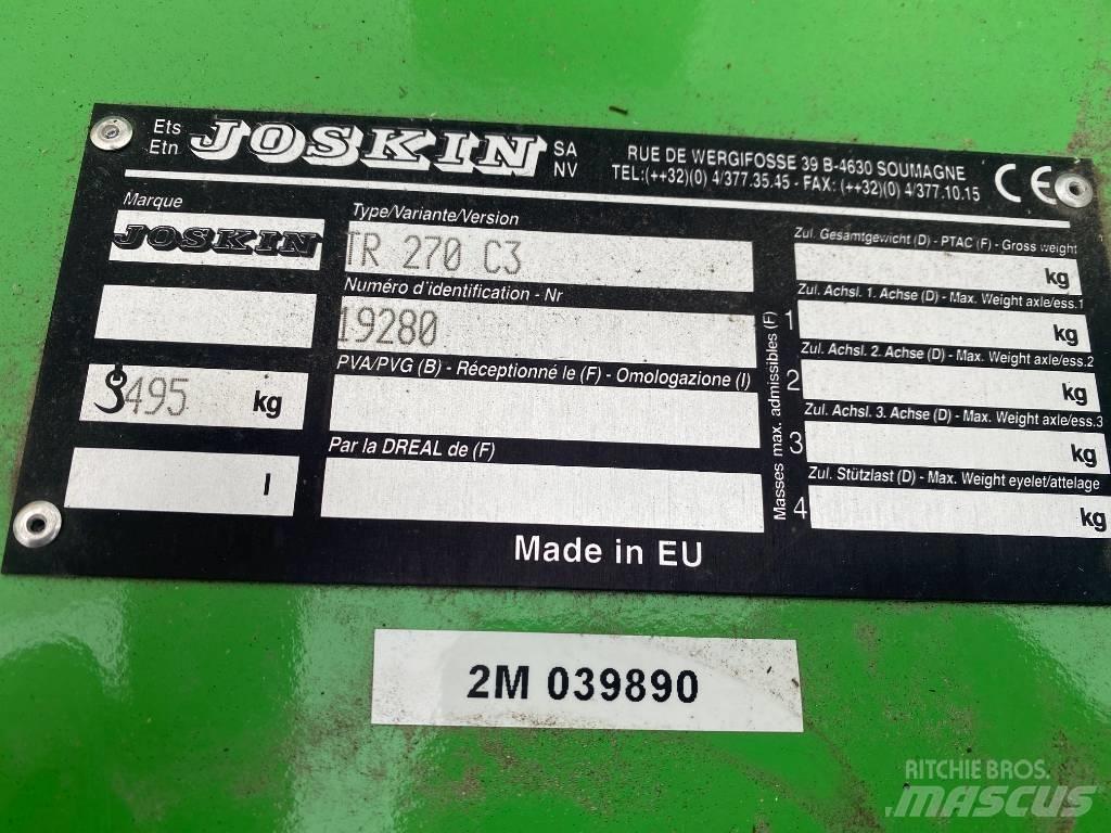 Joskin TR 270 C3 Ganyklų šienapjovės / rėžtuvės