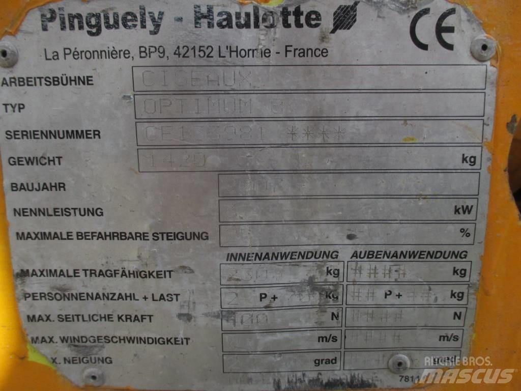 Haulotte Optimum  8 Žirkliniai keltuvai