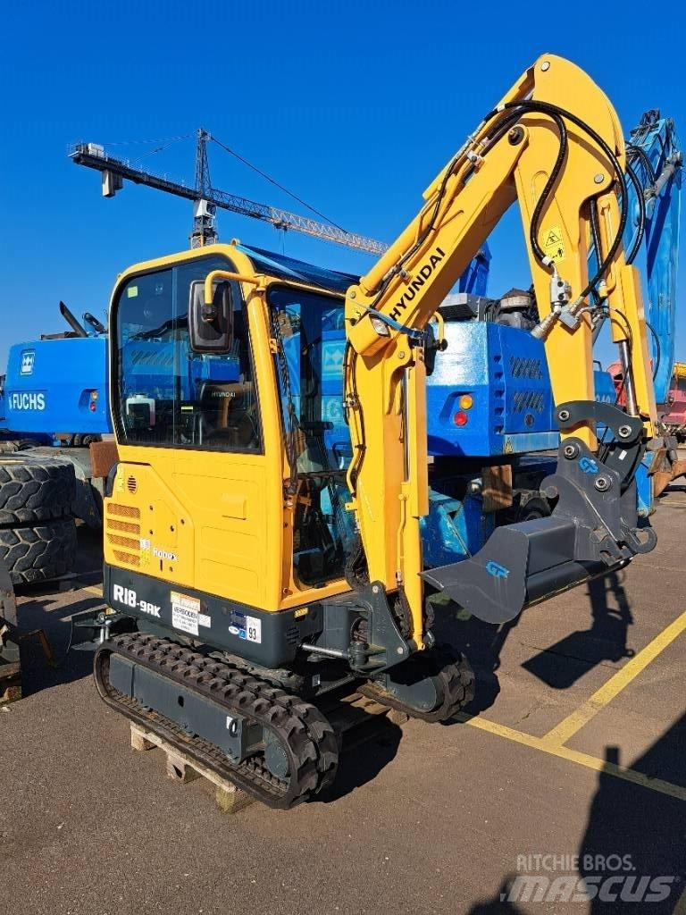 Hyundai R18-9AK Mini ekskavatoriai < 7 t