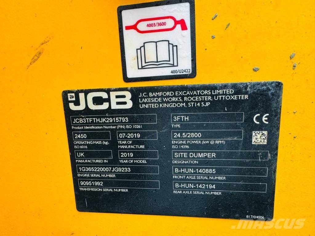 JCB 3 FTH Statybiniai savivarčiai sunkvežimiai
