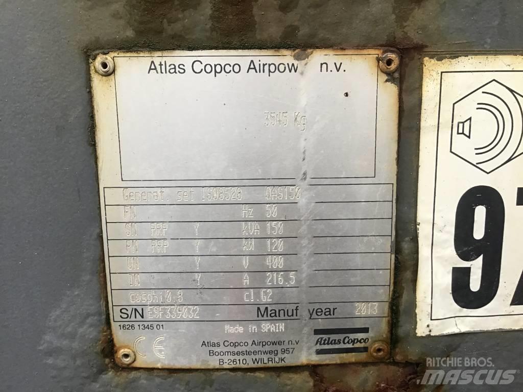 Atlas Copco QAS 150 Dyzeliniai generatoriai