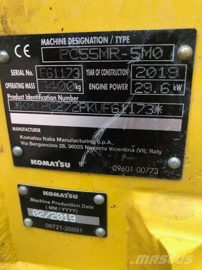 Komatsu PC55MR- 5MO Mini ekskavatoriai < 7 t
