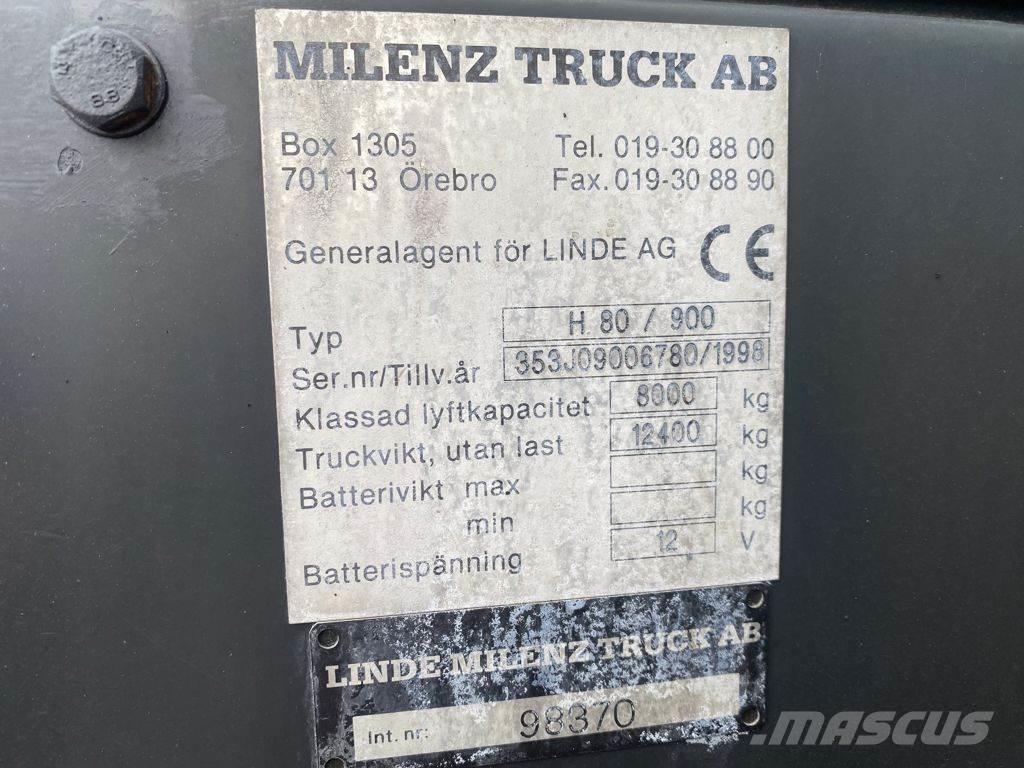 Linde H80D/900 Dyzeliniai krautuvai