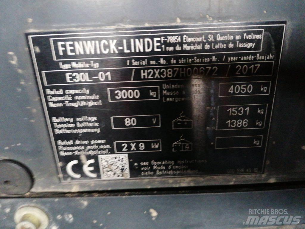 Linde E30L-01 Elektriniai šakiniai krautuvai