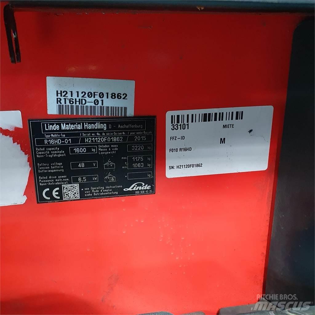 Linde R16HD Šakiniai krautuvai su prailgintu keltuvu