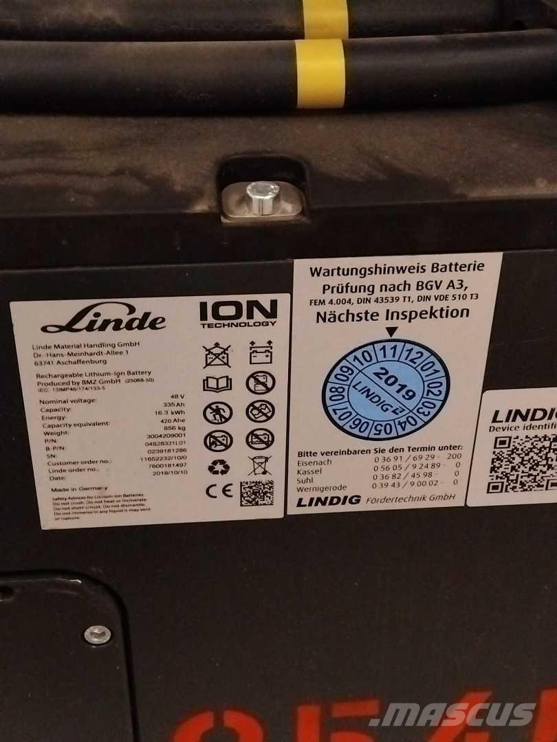 Linde E16 ION Elektriniai šakiniai krautuvai