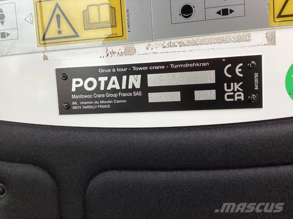 Potain MR309-H16 Bokštiniai kranai