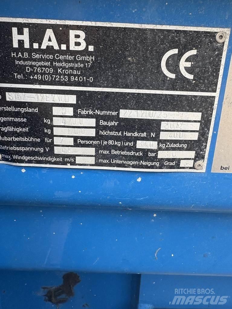  H.A.B S152 12e Žirkliniai keltuvai