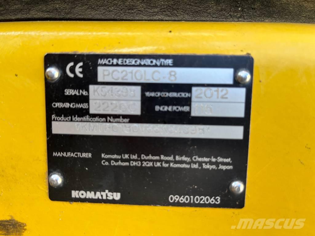 Komatsu PC 210 LC-8 Vikšriniai ekskavatoriai