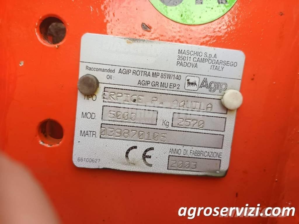 Maschio Aquila 5000 Varomosios akėčios ir žemės frezos
