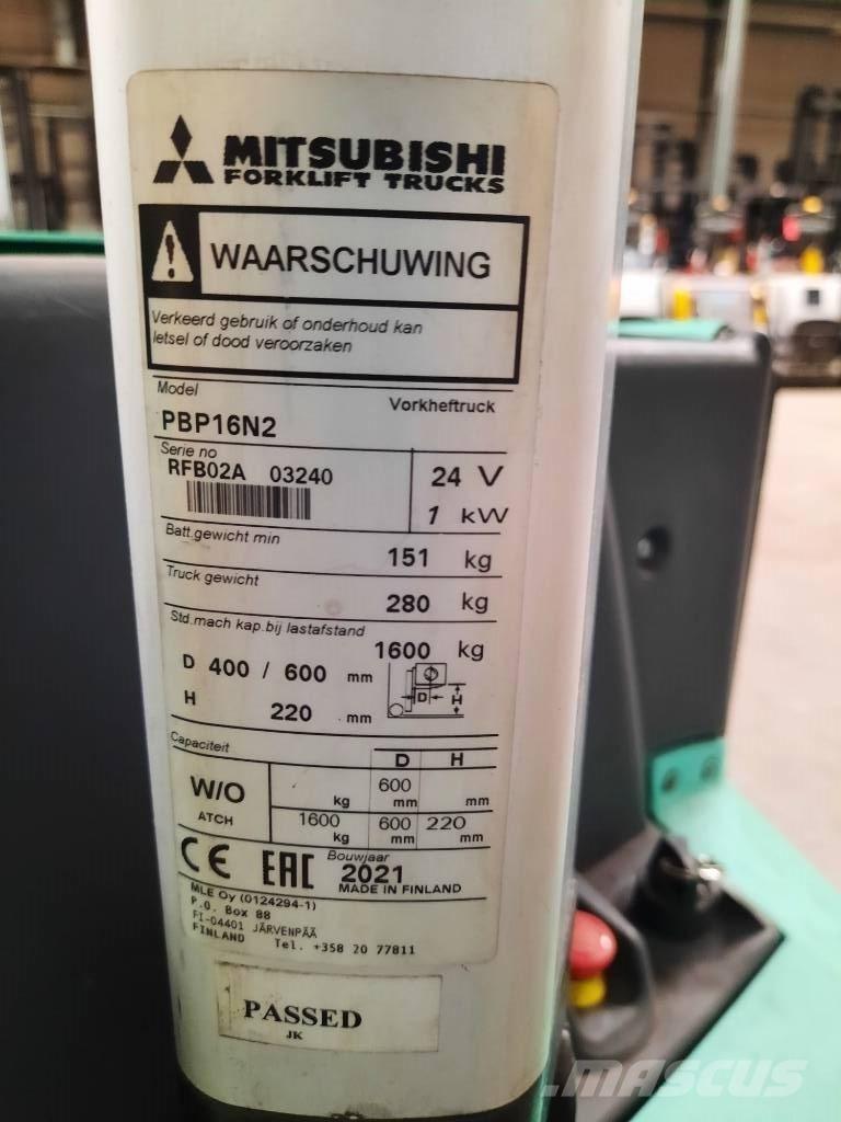 Mitsubishi PBP16N2 Mažų aukščių keltuvai