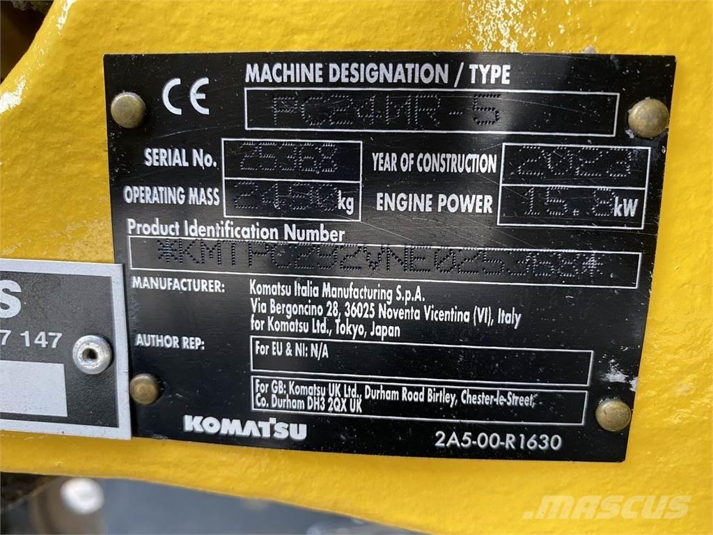 Komatsu PC24MR-5 Ratiniai ekskavatoriai
