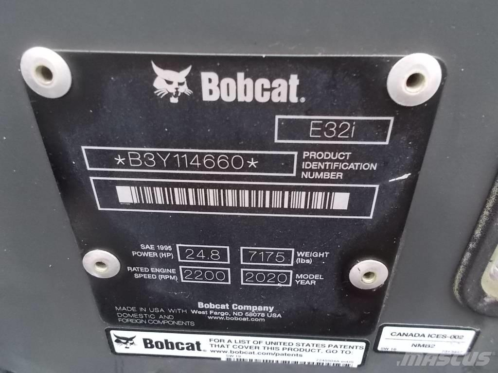 Bobcat E32i Mini ekskavatoriai < 7 t