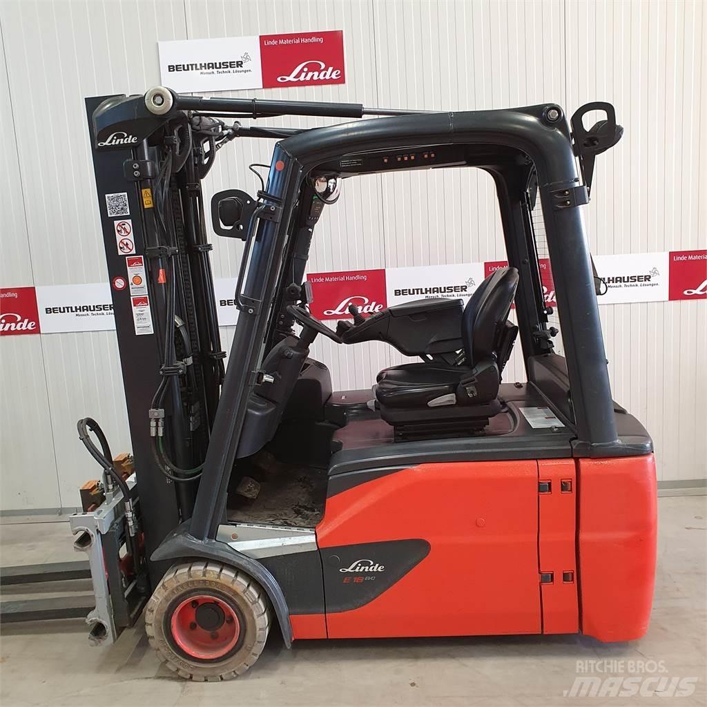 Linde E18L Elektriniai šakiniai krautuvai