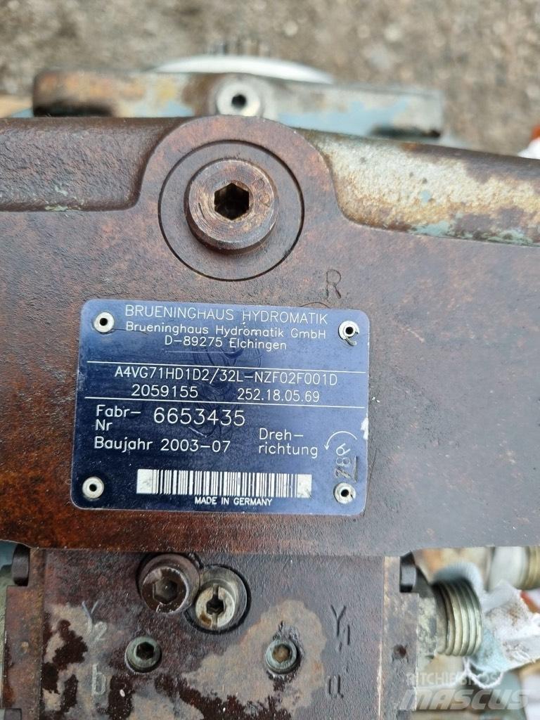 Hydromatik A4VG71HD Hidraulikos įrenginiai