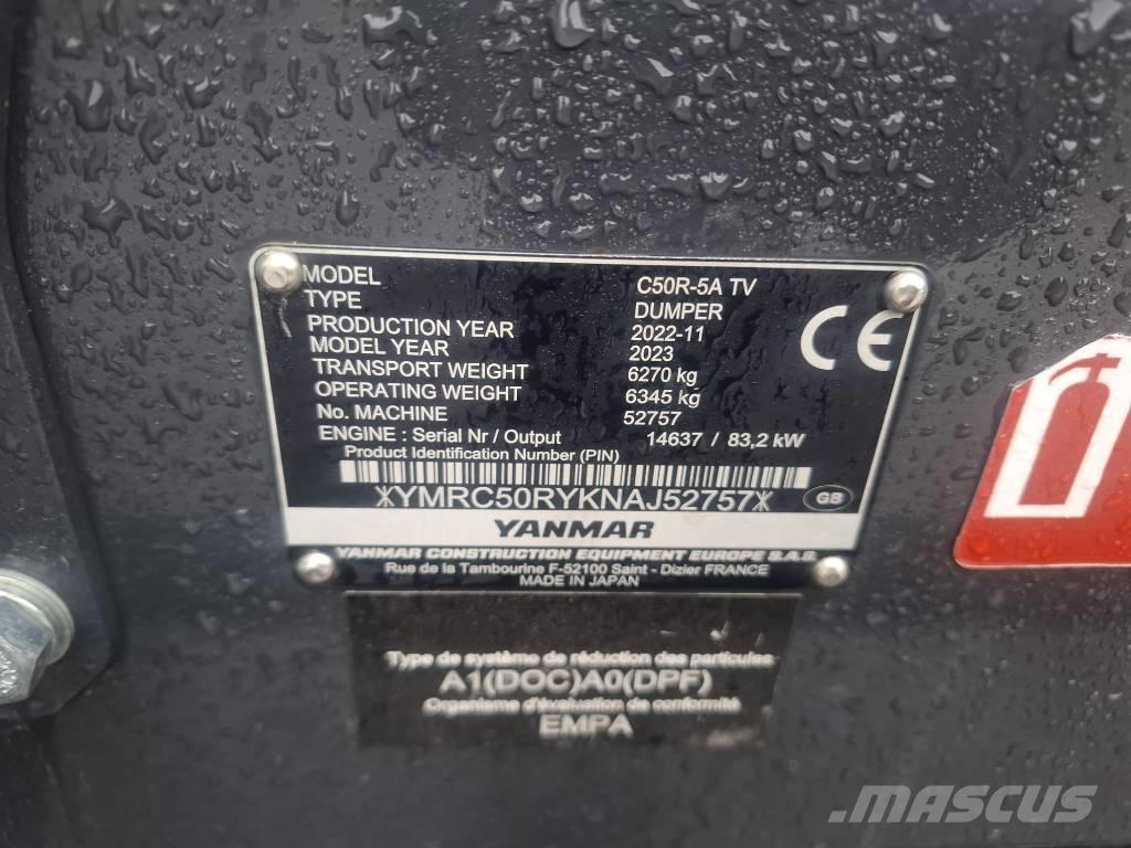 Yanmar C 50 R-5A Vikšrinė savivartė technika
