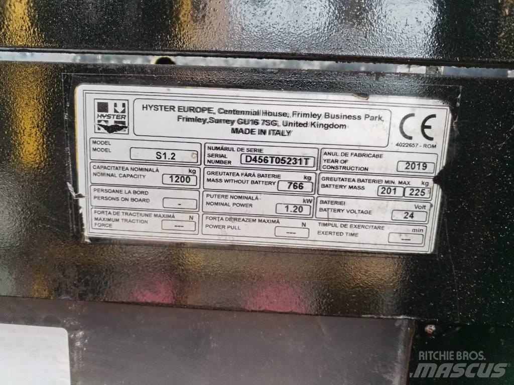 Hyster S 1.2 Rankiniai vėžimėliai
