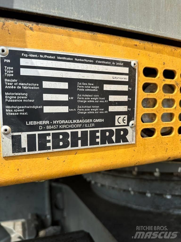 Liebherr A 924C-HD Ratiniai ekskavatoriai