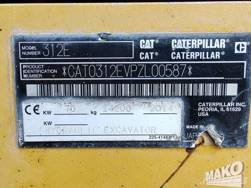 CAT 312 E Vikšriniai ekskavatoriai