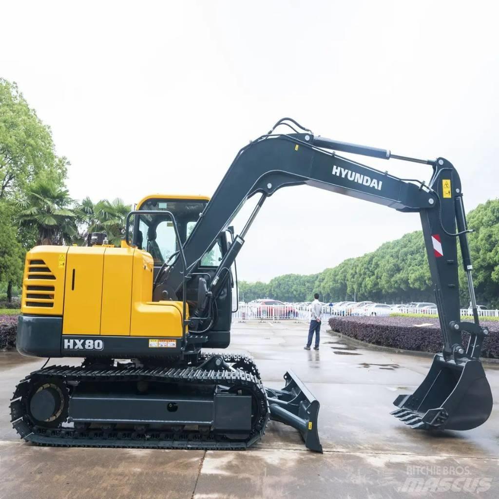 Hyundai HX80 Vidutinės galios ekskavatoriai 7-12 t
