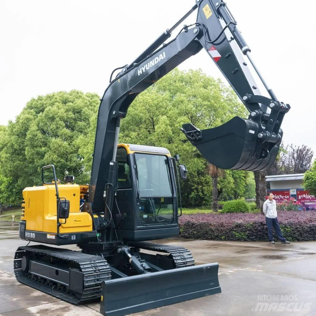 Hyundai HX80 Vidutinės galios ekskavatoriai 7-12 t