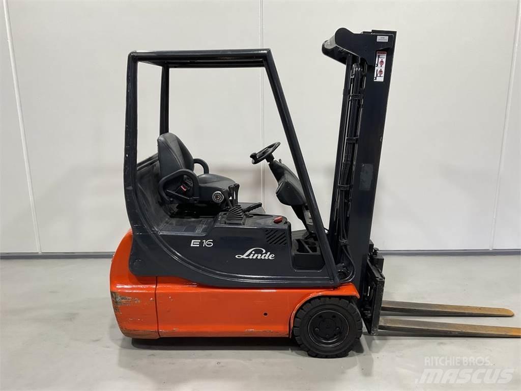 Linde E16C Elektriniai šakiniai krautuvai