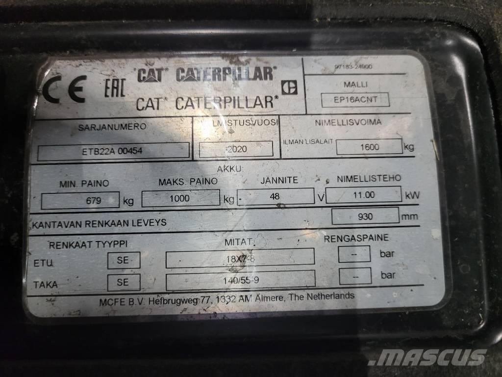 CAT EP16ACNT Elektriniai šakiniai krautuvai