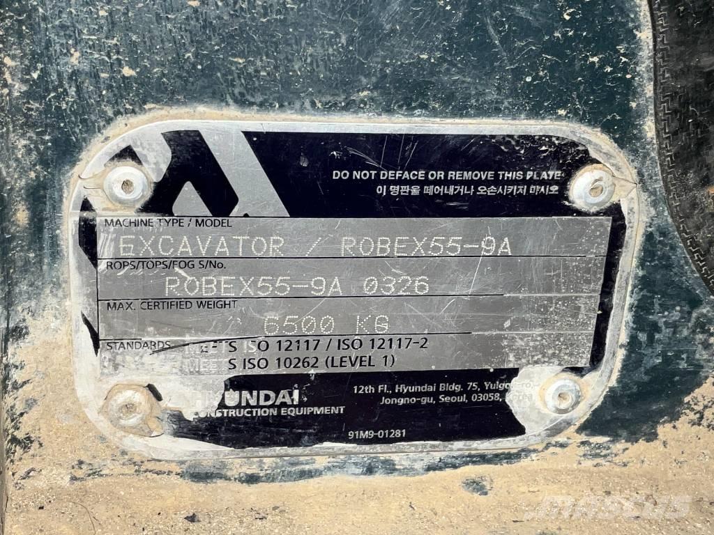 Hyundai Robex 55-9 A Kabinos ir interjeras