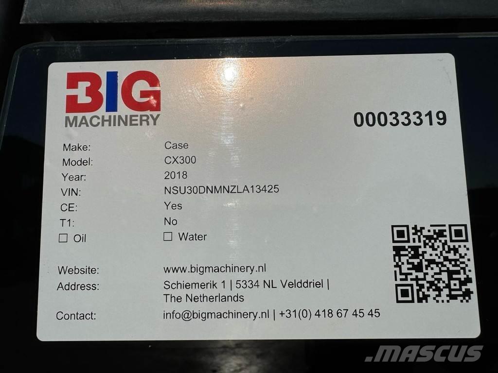 CASE CX300D Vikšriniai ekskavatoriai