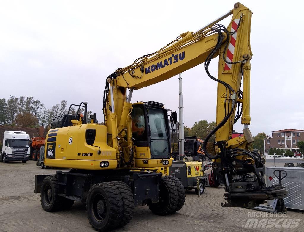 Komatsu PW160-11 Ratiniai ekskavatoriai