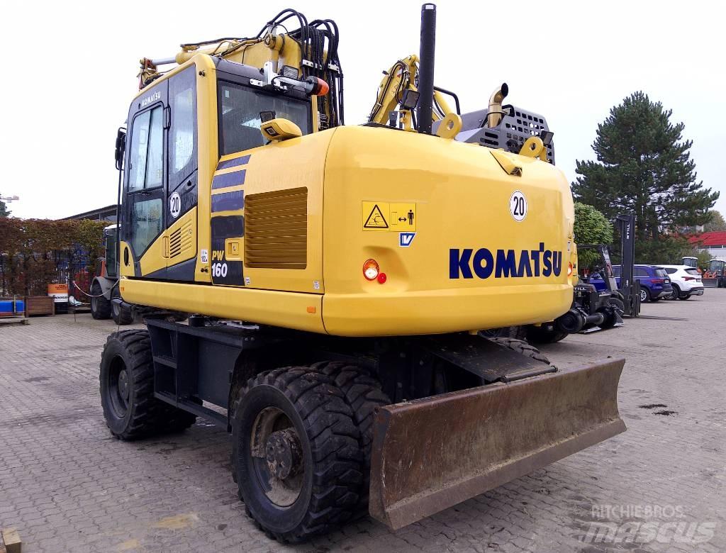 Komatsu PW160-11 Ratiniai ekskavatoriai