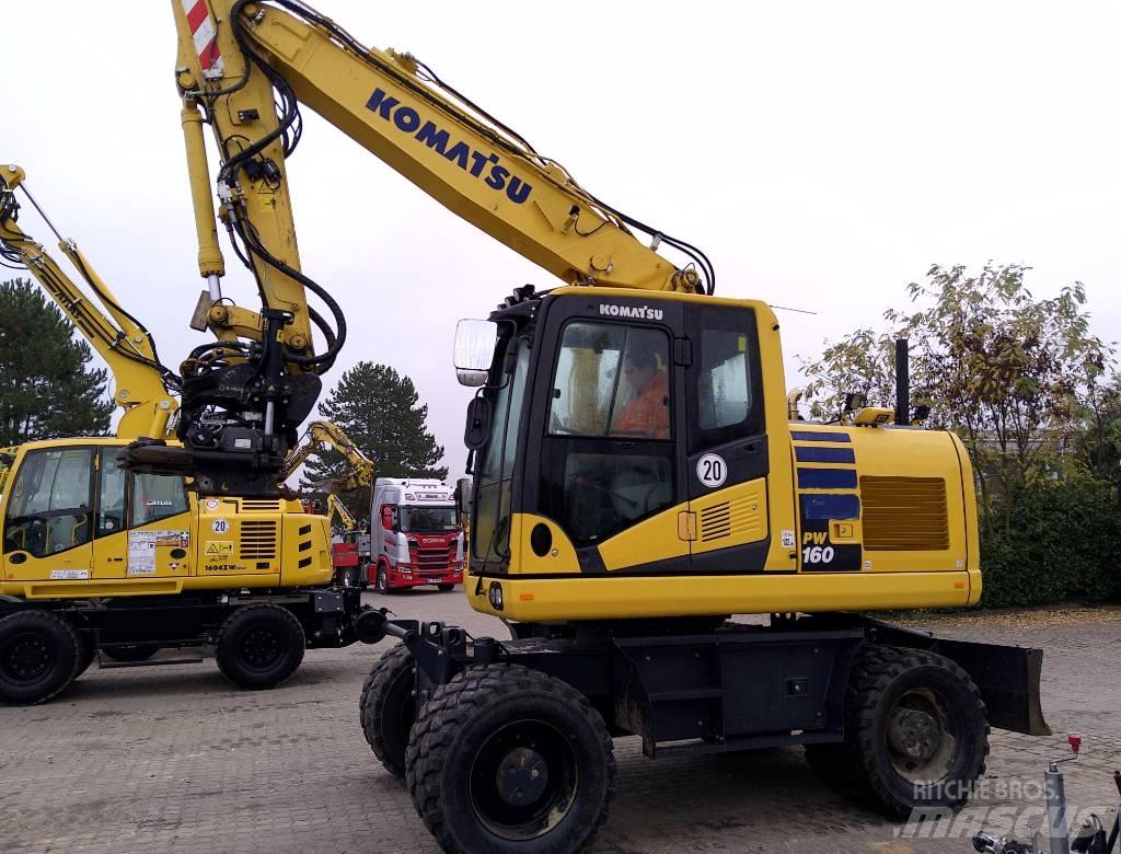 Komatsu PW160-11 Ratiniai ekskavatoriai