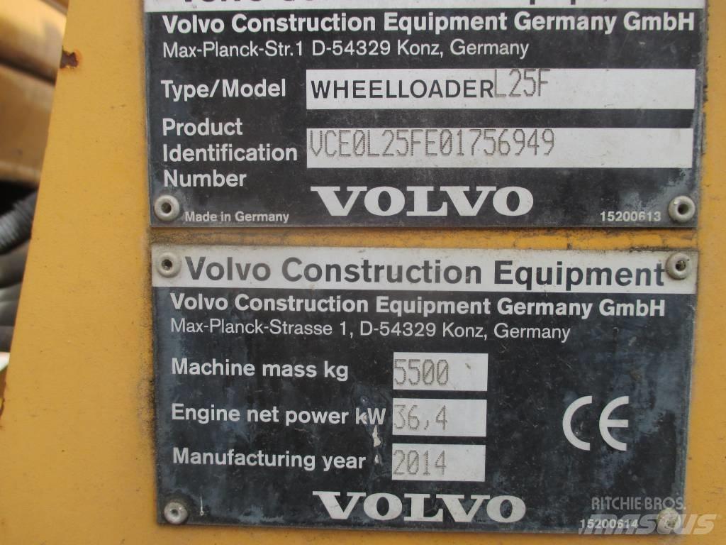 Volvo L 25 F Naudoti ratiniai krautuvai