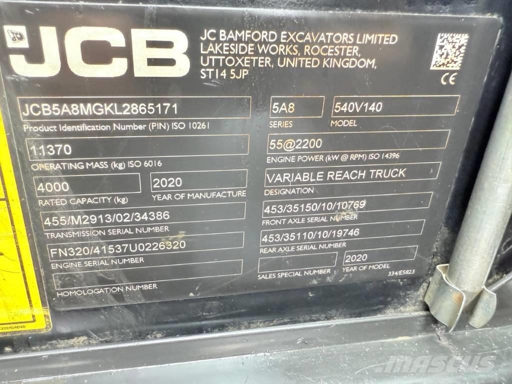 JCB 540-140 Teleskopiniai krautuvai