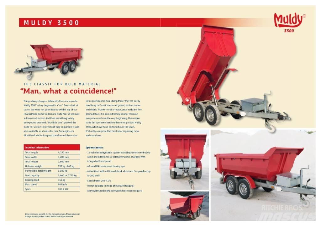  Muldy 3500 Savivartės priekabos