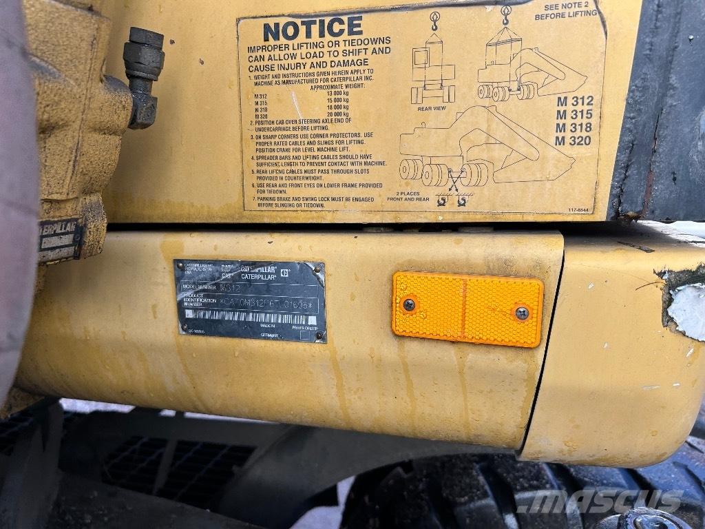 CAT M312 Naudoti ratiniai krautuvai