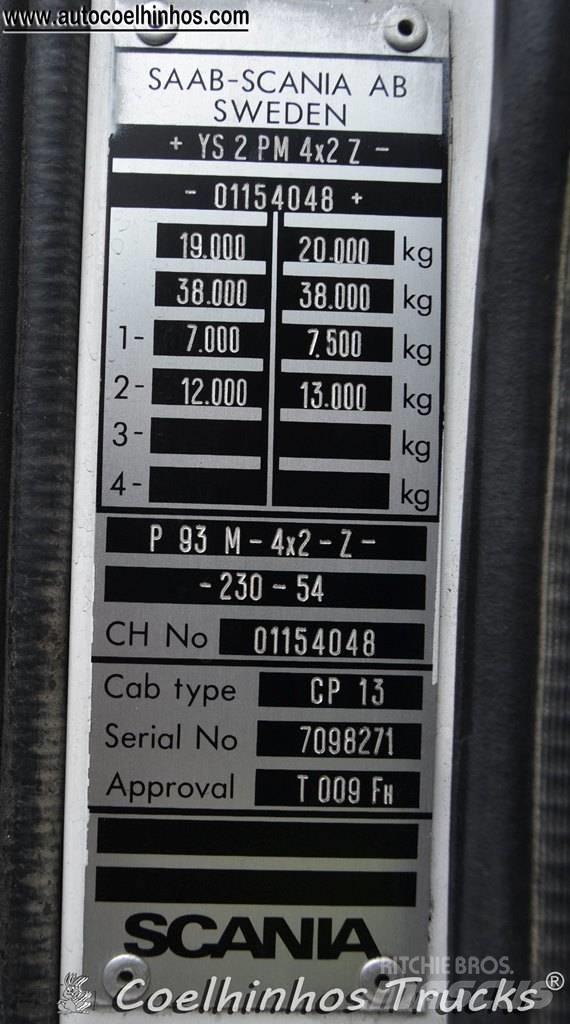 Scania 93M 230 Priekabos su tentu