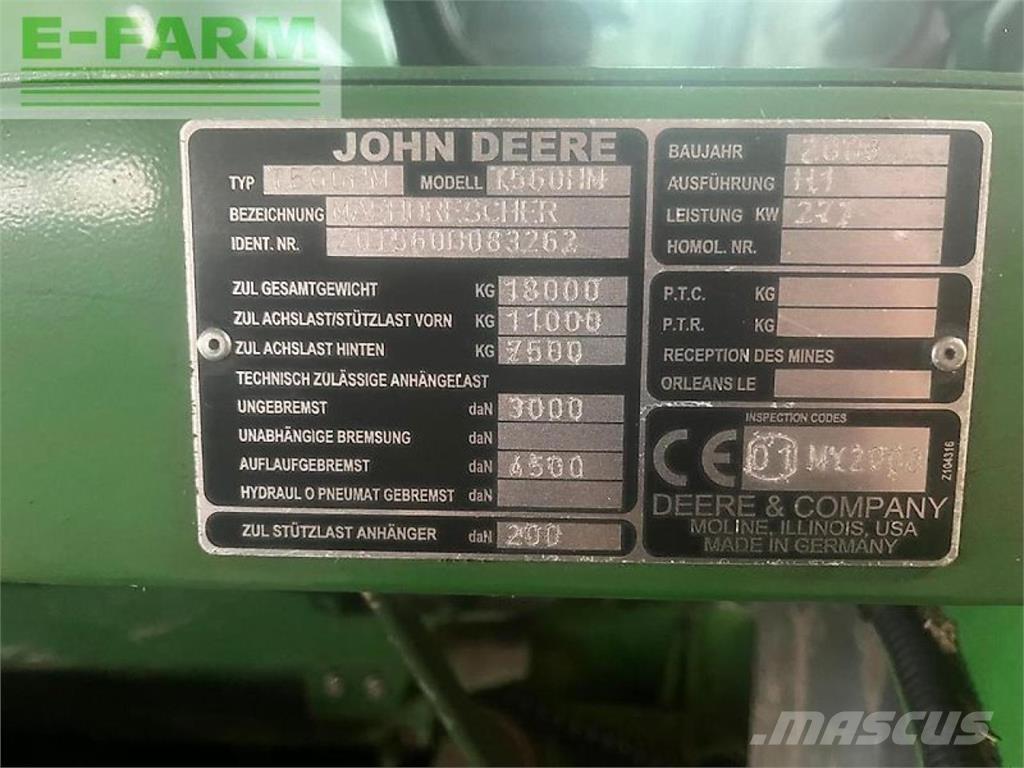 John Deere t560 hm Derliaus nuėmimo kombainai