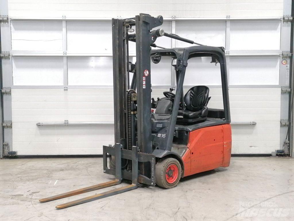 Linde E16-01 Elektriniai šakiniai krautuvai