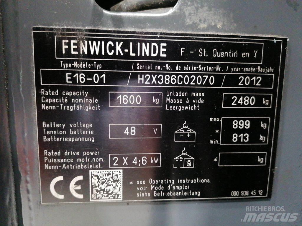 Linde E16-01 Elektriniai šakiniai krautuvai