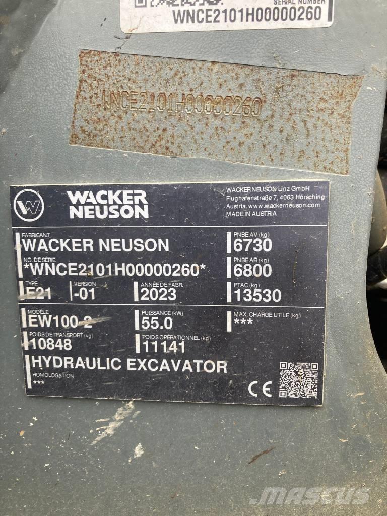 Wacker Neuson EW 100 Ratiniai ekskavatoriai