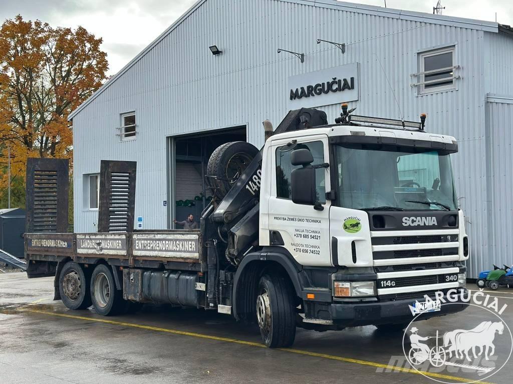 Scania 114G 340 Automobiliniai kranai