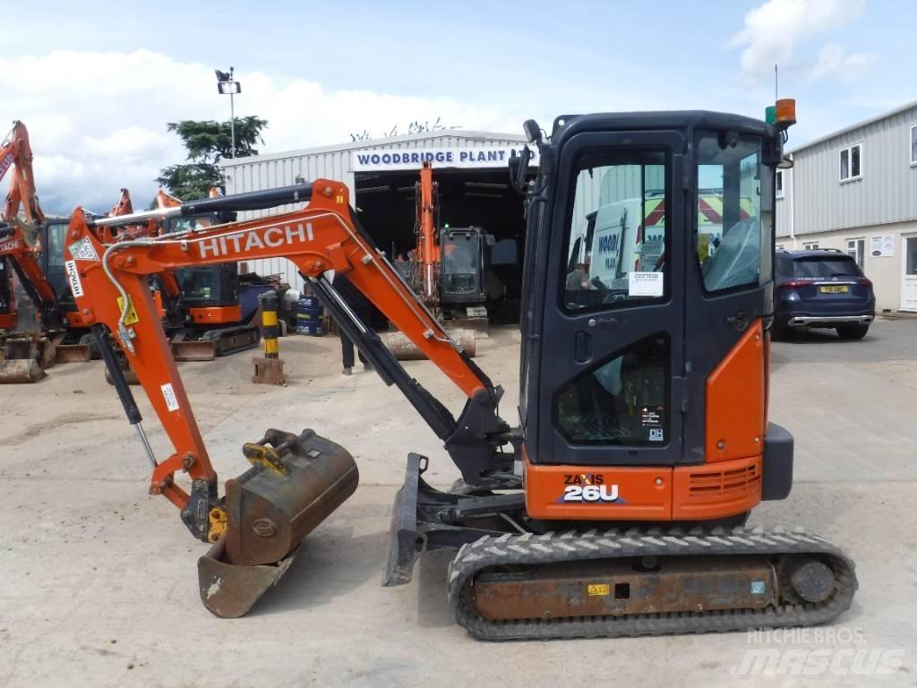 Hitachi ZX 26 U-6 Mini ekskavatoriai < 7 t
