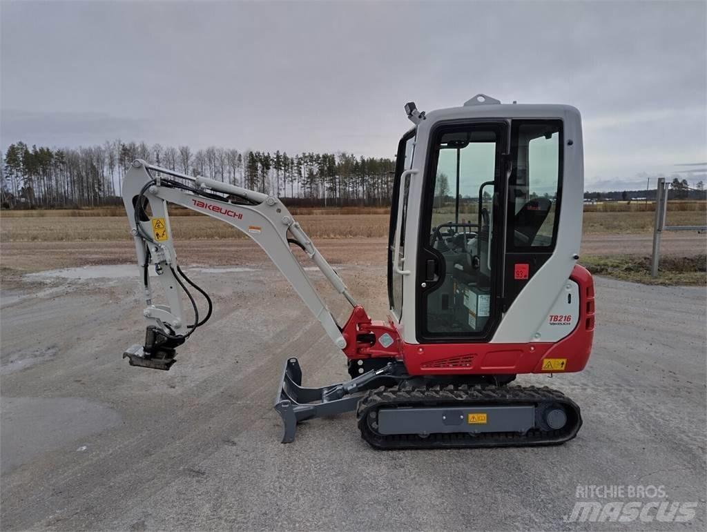 Takeuchi TB 216 Mini ekskavatoriai < 7 t