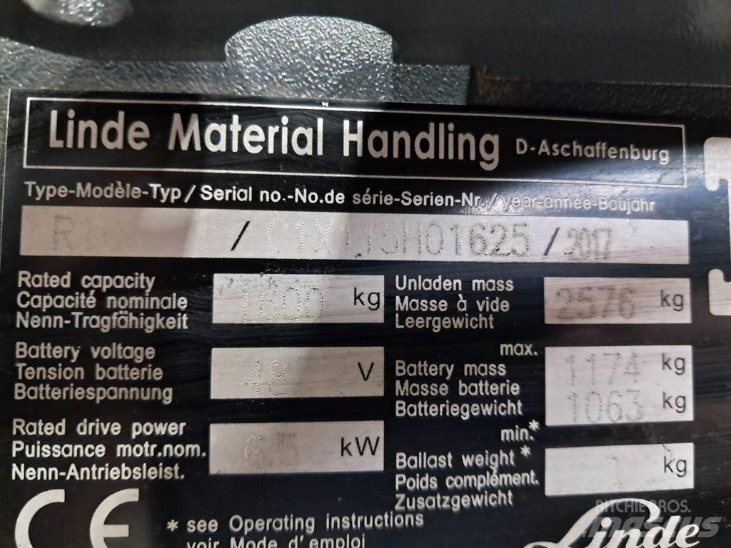 Linde R16S Šakiniai krautuvai su prailgintu keltuvu