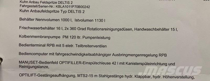 Kuhn Deltis 2 Žemės ūkis - Kita