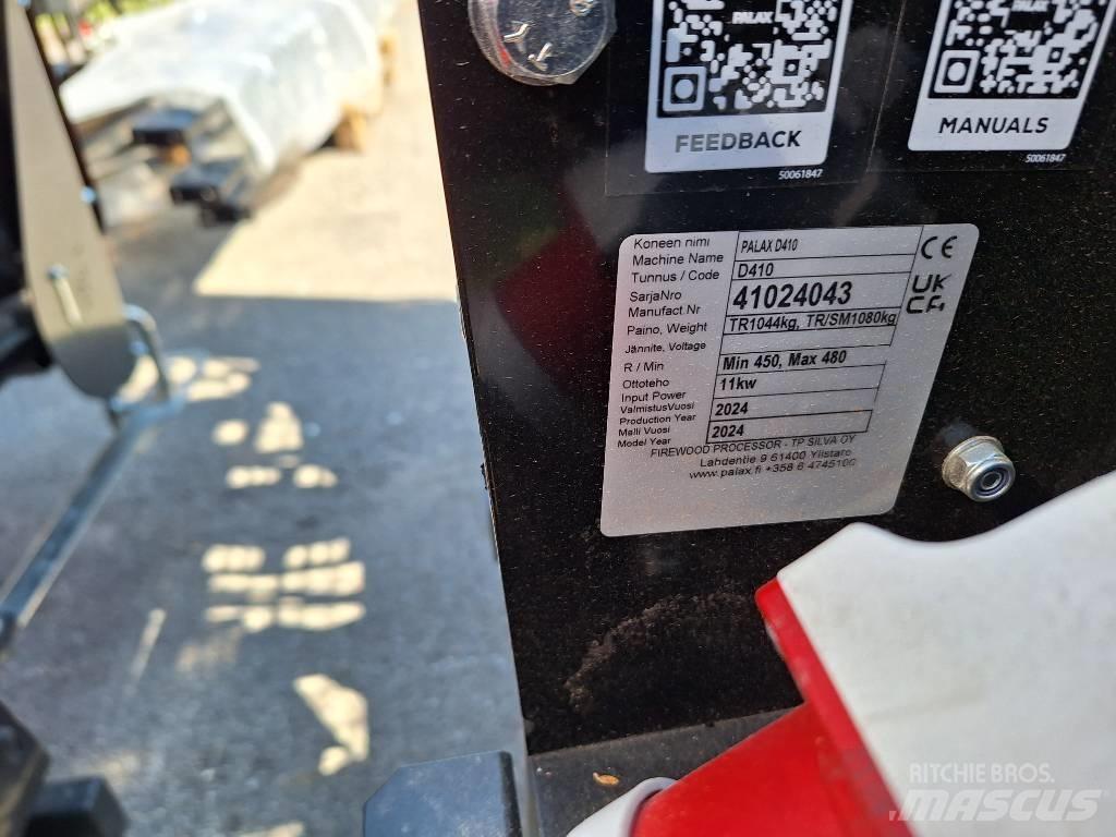 Palax D410 PRO+ Medžių skaldymo, pjovimo ir lupimo įrengimai